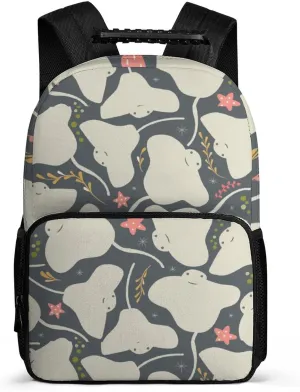 Cute Stingray Laptop Backpack Lightweight 16 Inch Travel Backpack Shoulder Bag Daypack for Men Women