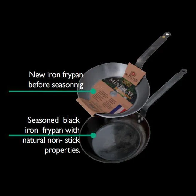 DE BUYER Mineral B Steel Frypan, 11"/28cm