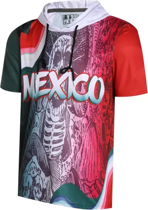 DEHANER Dry Fit Short Sleeve Hoodies For Men Workout Gym Athletic Pullover T-Shirts Lightweight Sweatshirts