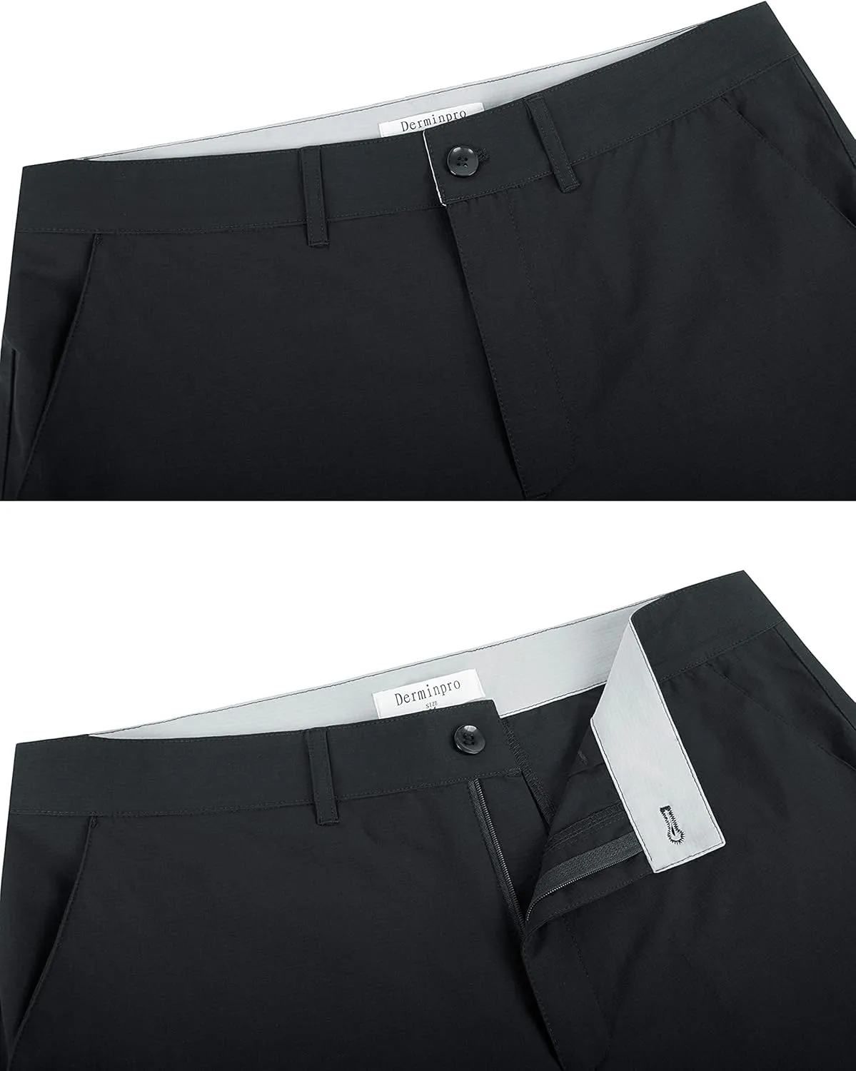 Derminpro Men's Quick Dry Stretch Water Resistant Golf Hiking Shorts with Multi Pockets