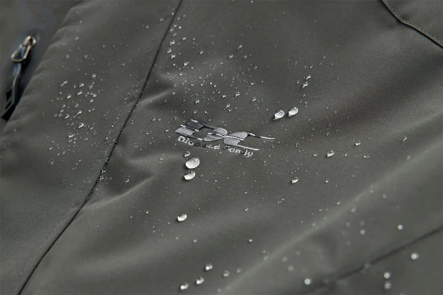 Diamond Candy Men's Hooded Waterproof Jacket Lightweight Rain Jacket Outdoor Casual Sportswear