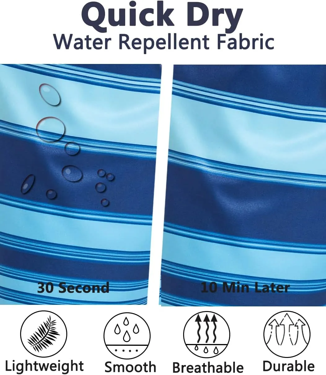 difficort Mens Swim Trunks with Compression Liner Quick Dry Bathing Suits Shorts with Zipper Pockets