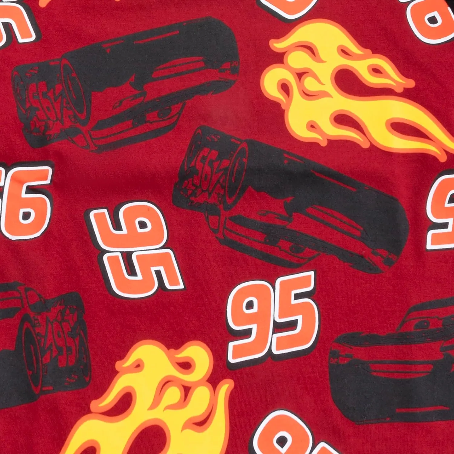 Disney Cars Lightning McQueen Boys 3 Pack Long Sleeve Shirt for Toddler and Big Kids