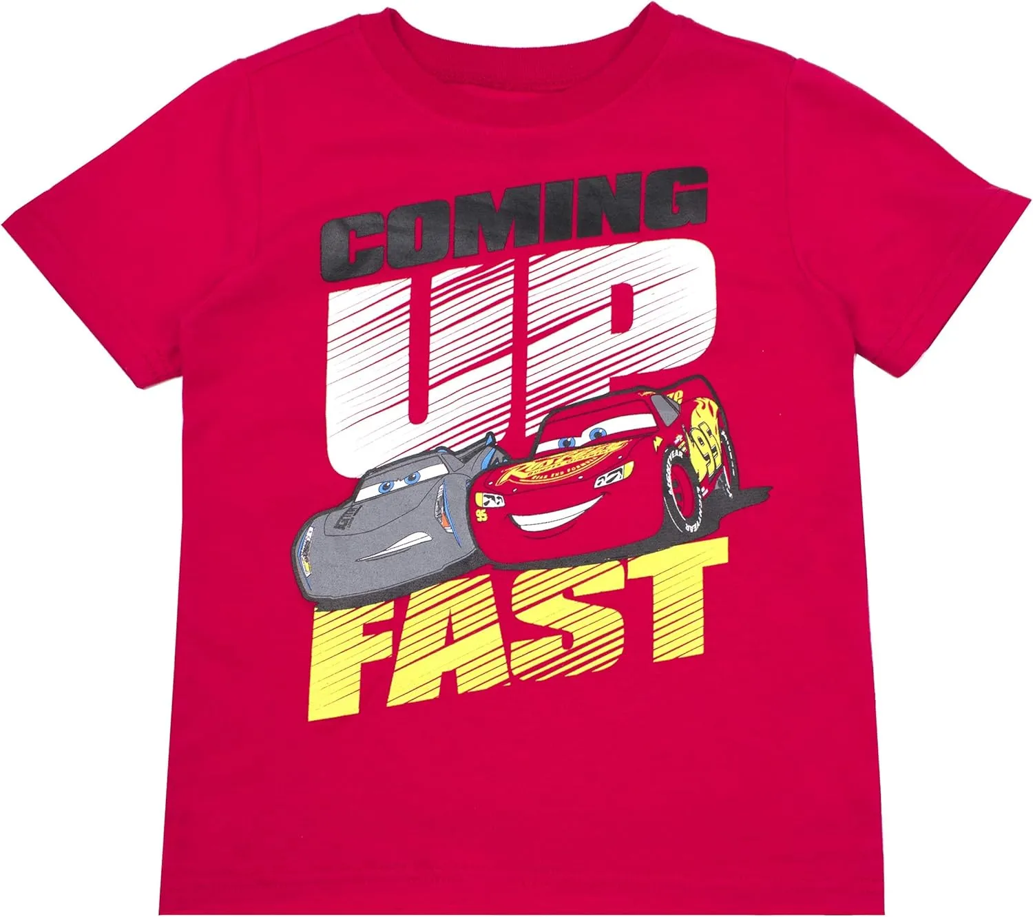 Disney Cars Lightning McQueen Boys 3 Pack Short Sleeve T-Shirt for Toddler and Big Kids