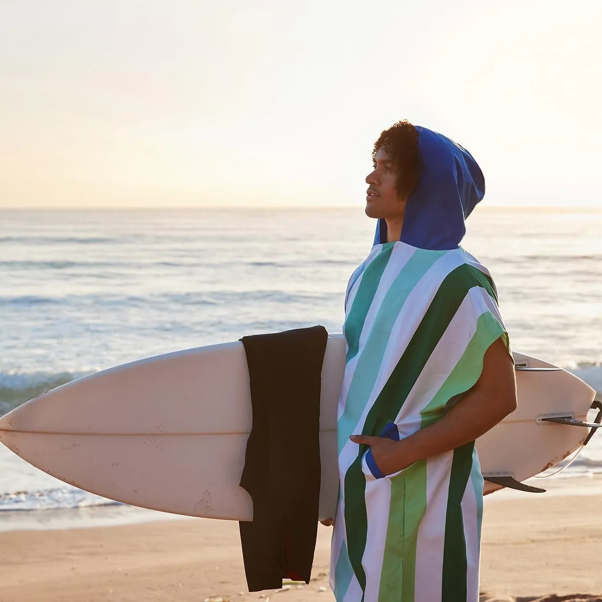 Dock & Bay Adult Poncho - Hooded Towel with Deep Pockets, Changing Robe - Quick Dry - Compact, Lightweight - Includes Bag