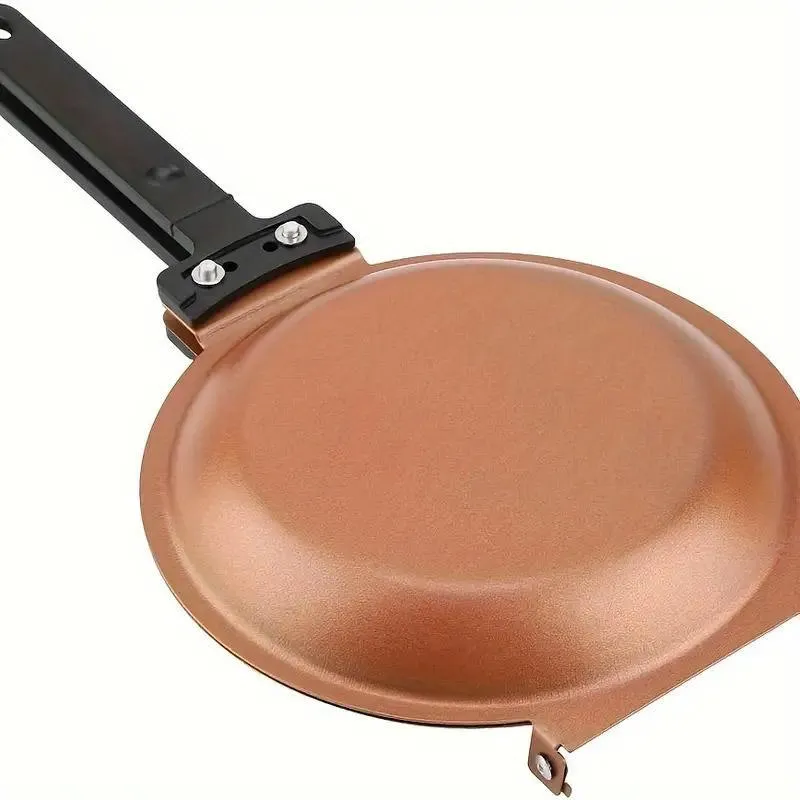 Double Sided Folding Skillet Cake Pan Frying Pan Nonstick Cooking Pan Kitchen