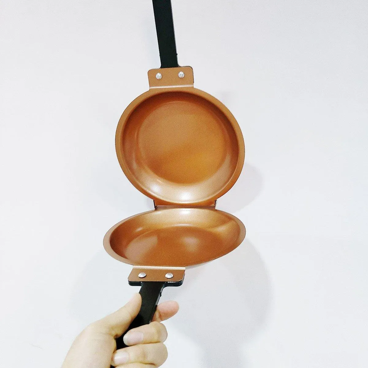 Double Sided Folding Skillet Cake Pan Frying Pan Nonstick Cooking Pan Kitchen