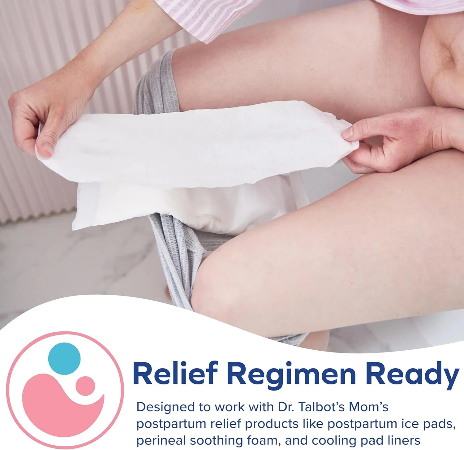 Dr. Talbot's Mom Postpartum Underwear, Disposable Boyshorts - Stretchy Breathable Support
