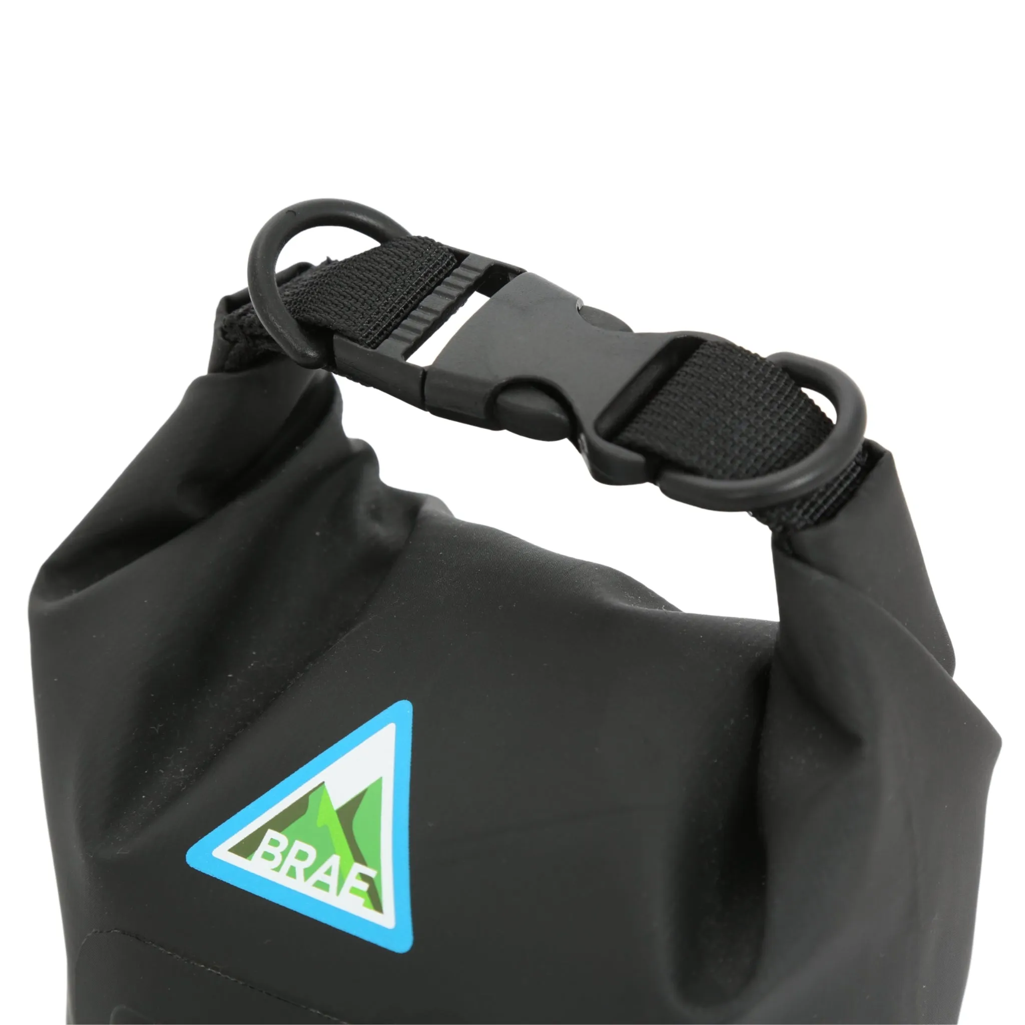 Drookit 3L Waterproof Anywhere Dry Bag with Straps for Bikepacking - Black