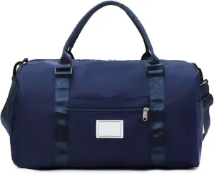 Duffle Bag with Wet/dry Compartment Waterproof Travel Shoe Large Capacity Dry Wet Separation Outdoor Weekender Overnight Gym Workout Luggage Suitcase Purple