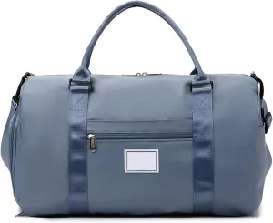 Duffle Bag with Wet/dry Compartment Waterproof Travel Shoe Large Capacity Dry Wet Separation Outdoor Weekender Overnight Gym Workout Luggage Suitcase Purple