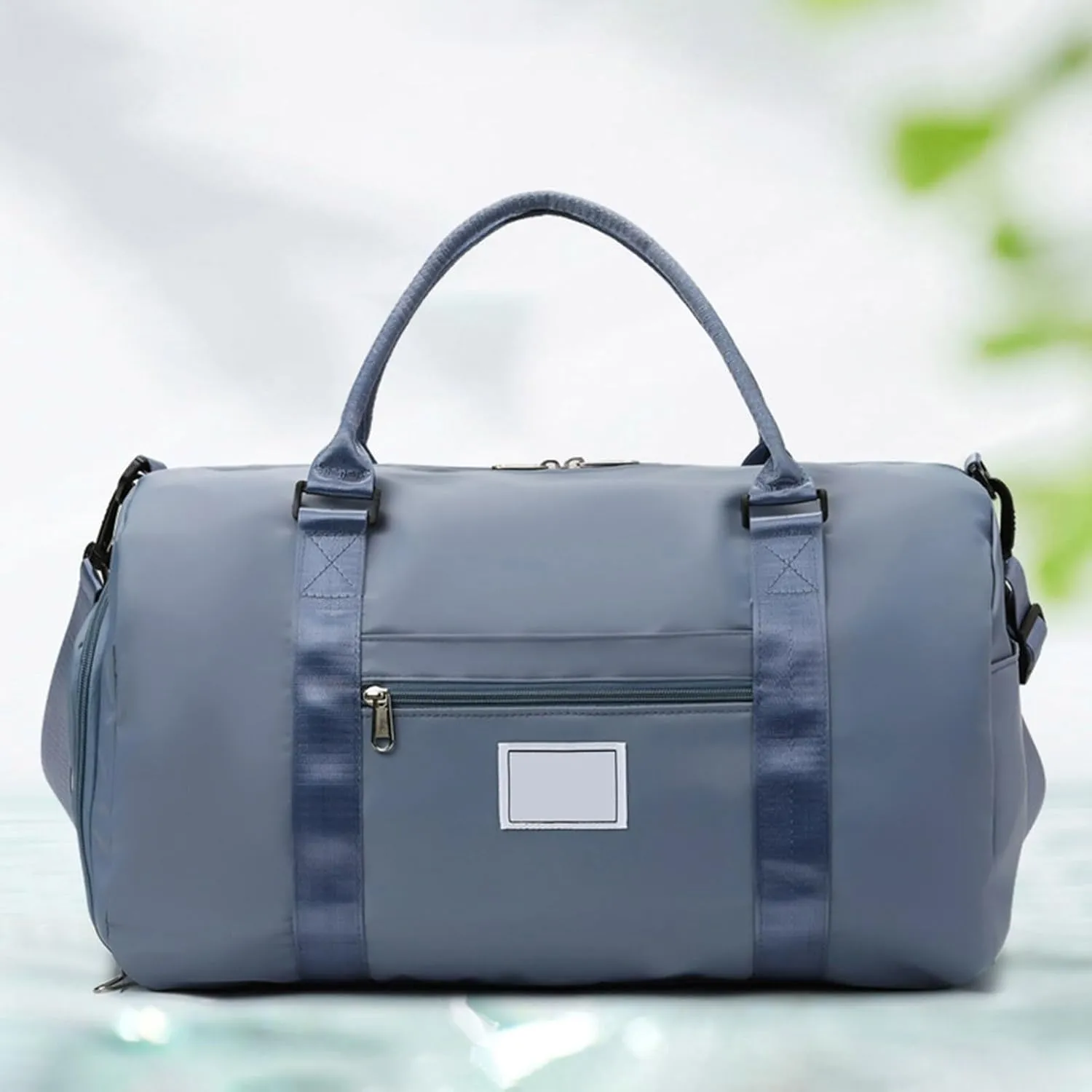Duffle Bag with Wet/dry Compartment Waterproof Travel Shoe Large Capacity Dry Wet Separation Outdoor Weekender Overnight Gym Workout Luggage Suitcase Purple