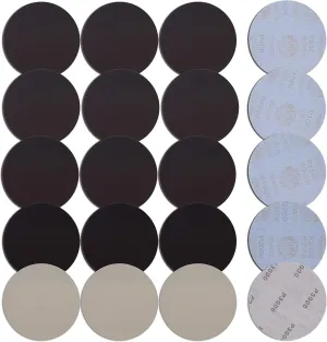 Dura-Gold Premium 6" Wet or Dry Sandpaper Disc Variety Pack - Grits 600, 1000, 1500, 2000, 3000 (4 Each, 20 Pcs) Hook & Loop Backing - Color Sanding Polishing, Automotive Woodworking DA Orbital Sander