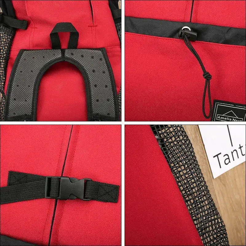 Durable Nylon Dog Carrier Backpack – Breathable Travel Bag for Pets