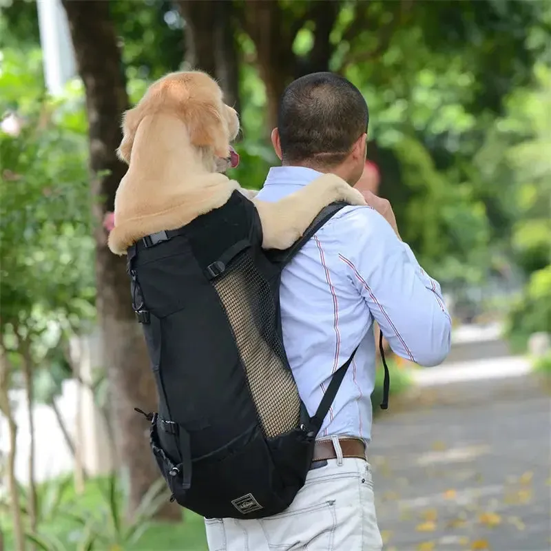 Durable Nylon Dog Carrier Backpack – Breathable Travel Bag for Pets