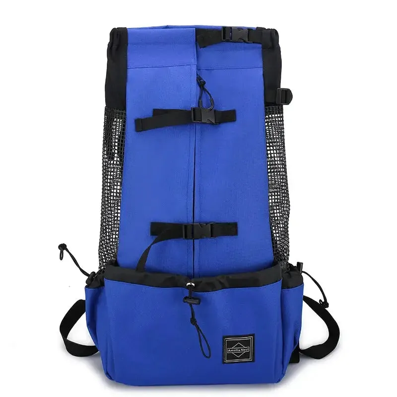 Durable Nylon Dog Carrier Backpack – Breathable Travel Bag for Pets
