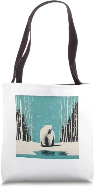 Eisbär Vintage Retro Climate Change Climate Protection Nature Protection Tote Bag