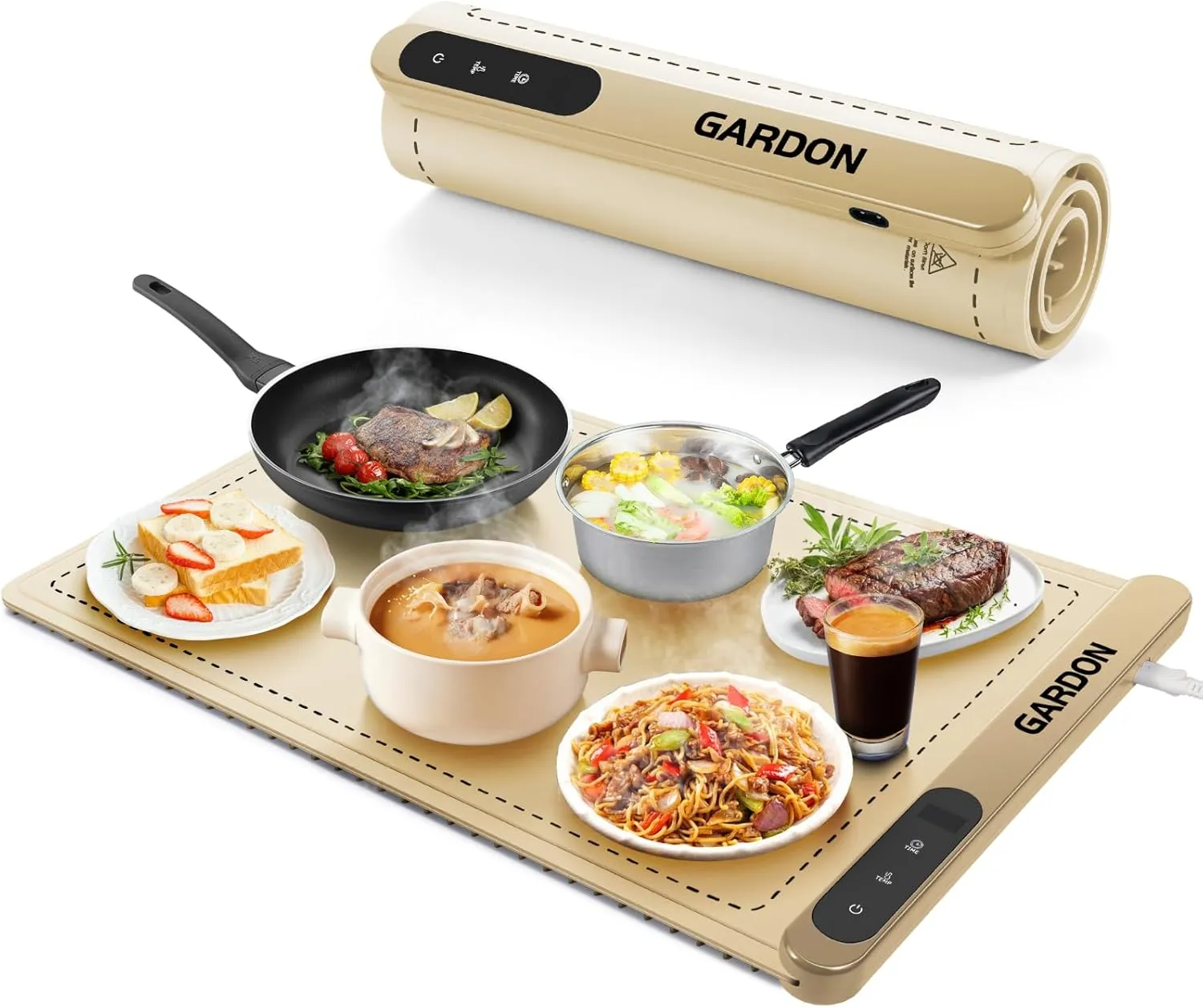 Electirc Warming Mat for Party, Food Warmer for Chafing and Grill, Kitchen Gadgets Buffet Pad to Keep Dinner Warm, Heating Tray for Meat Thawing, Gift for Valentine's Day, Mother's Day