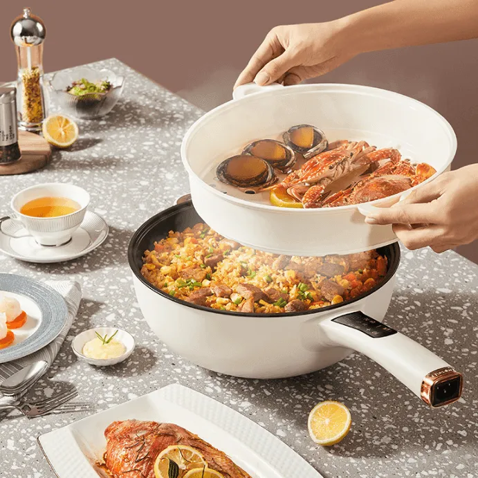 Electric Frying Pan - Nonstick Easy Cooker Skillet