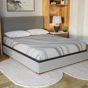 Enhance Sleep Quality with Firm Gel Memory Foam Mattress, Responsive Support and Cool Sleep Technology, Eastern King Size, Gray