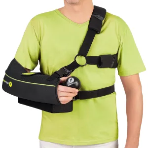ErgoFoam Shoulder Sling with Abduction Pillow - Premium Abduction Sling Designed for Athletes - Arm Sling Shoulder Immobilizer With Pillow (Left)