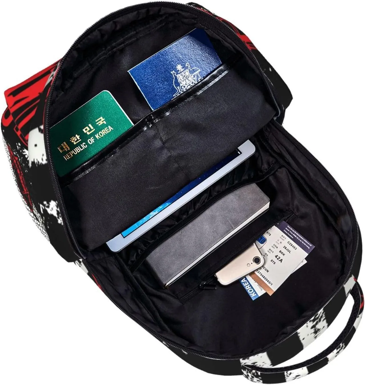 Excavator American Flag Backpack Lightweight Laptop Backpack Casual Daypack Travel Double Shoulder Bag For Women Men