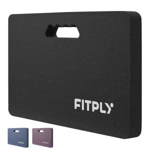Extra Thick Garden Kneeling Pad - Foam Kneeling Pads for Gardening, Work & Exercise - Water-Resistant Knee Mat with Shock Absorbent Cushions for Baby Bath & Yoga, 17.2x11x1.5in, Black