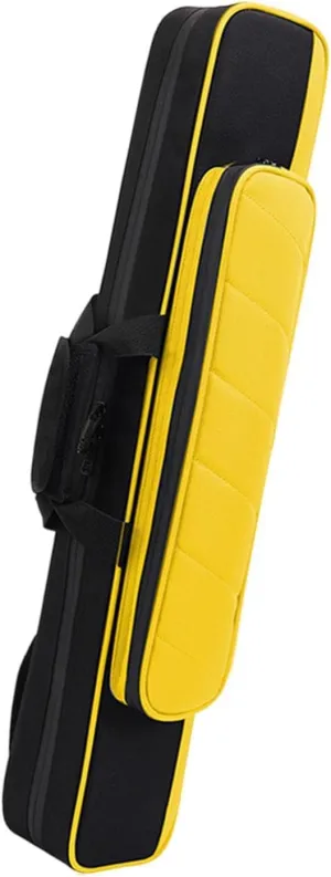 Flute Carrying Bag Wind Instrument Handbag Organizer Bag with Adjustable Single Shoulder Strap, yellow