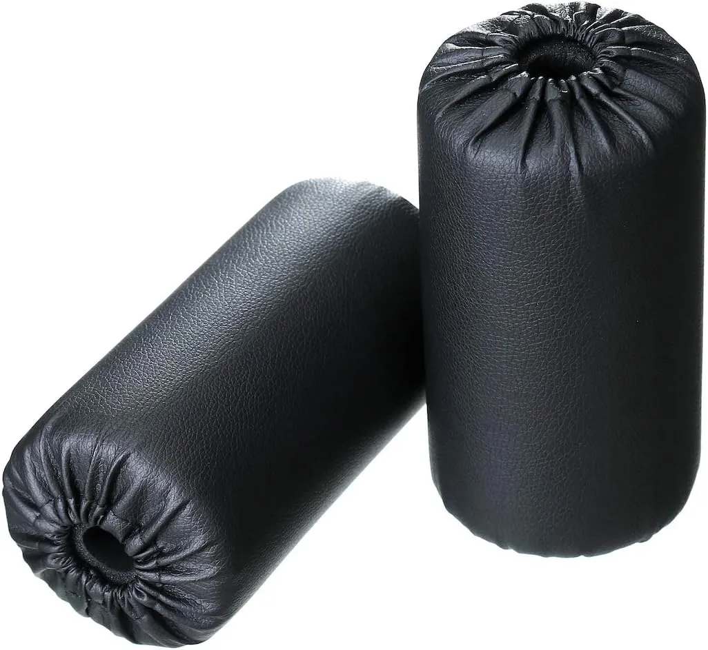 Foam Foot Pads Rollers Set of a Pair (7"x3.5"x20mm) for Home Gym Exercise Machines Equipments Replacements with 1 Inch Rod