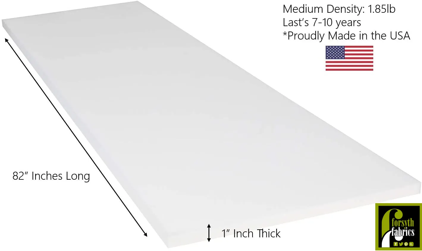 Foam HD Reg 1''X 82''X 24''