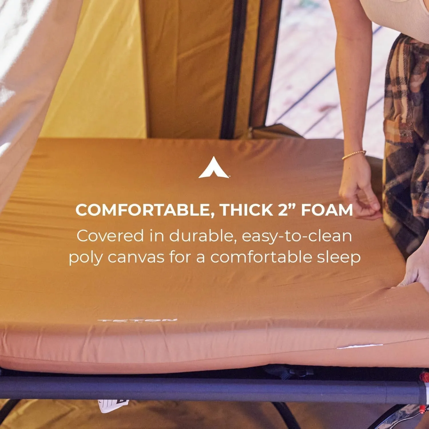 for Pad Brown Car Clear communication Camping, Camp Canvas Teton Pad, Surprise sale Sleeping