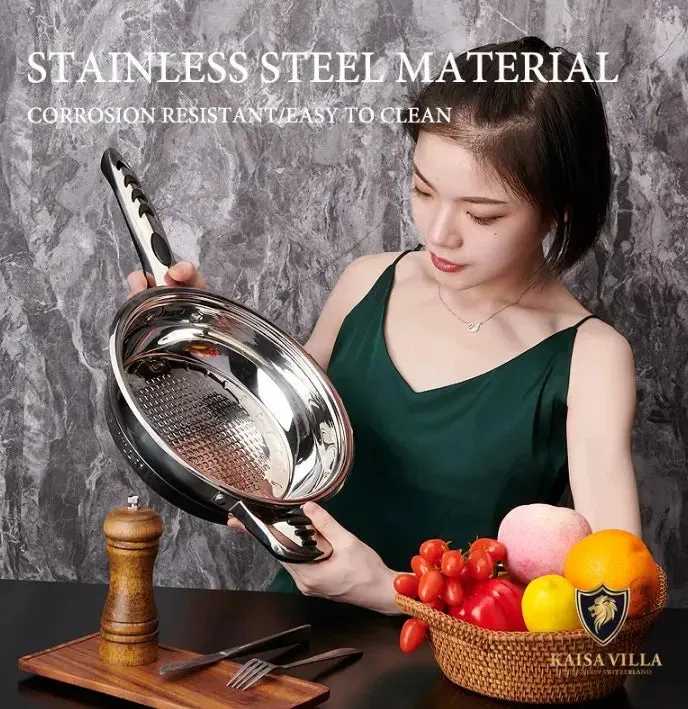 for Set with Pans Villa Markdown Clear Stainless 21-Piece Glass - and Lids Nonstick High-end Cookware Kaisa Steel Pots