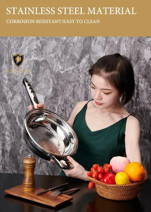 for Set with Pans Villa Markdown Clear Stainless 21-Piece Glass - and Lids Nonstick High-end Cookware Kaisa Steel Pots