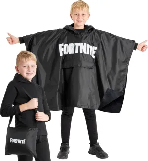 FORTNITE Raincoat for Kids Teenagers Waterproof Hooded Rain Poncho with Fleece Lining Foldable Travel Youth Gamer Gifts