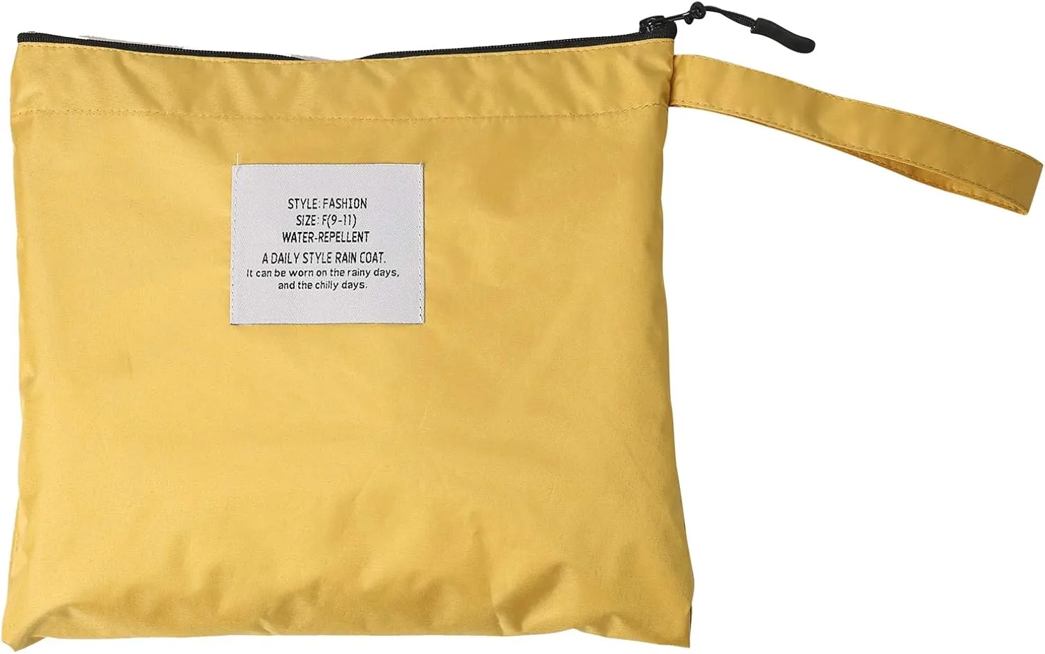 Freesmily Women Long Raincoat Waterproof Rain Jacket with Hood Zipper and Pockets Outdoors