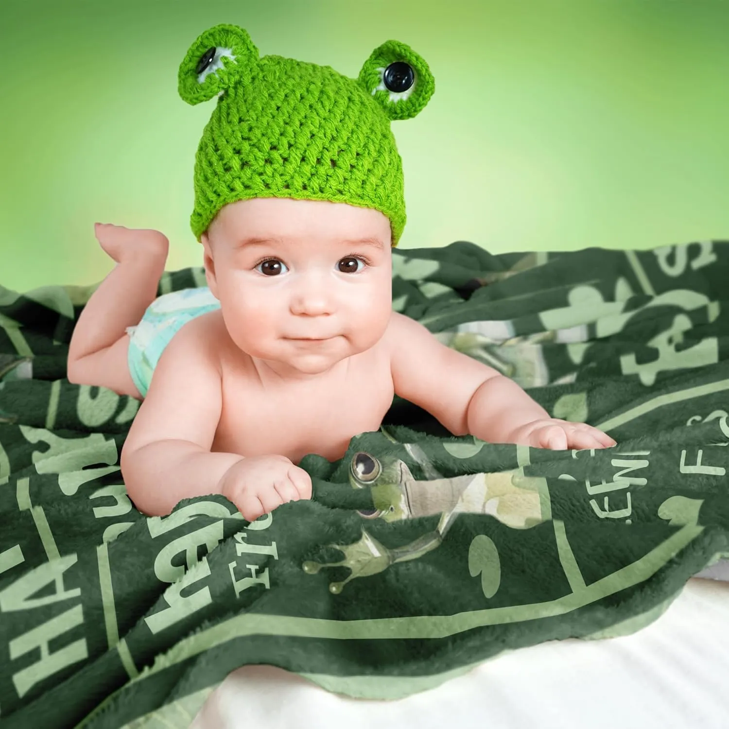 Frog Gifts, Frog Blanket 50" X 60", Frog Gifts for Women, Frog Themed Gifts, Frog Stuff, Funny Frog Gifts, Frog Birthday Decorations Throw