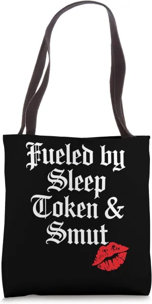 Fueled by Sleep Token and Smut Bookish Reading Tote Bag