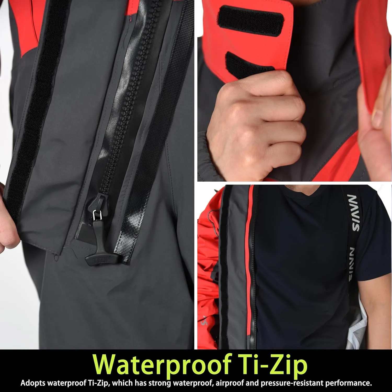 FWG Men's 3L-Gore Pro Tex Dry Suit – Waterproof, Breathable, Durable – Ideal for Extreme Conditions