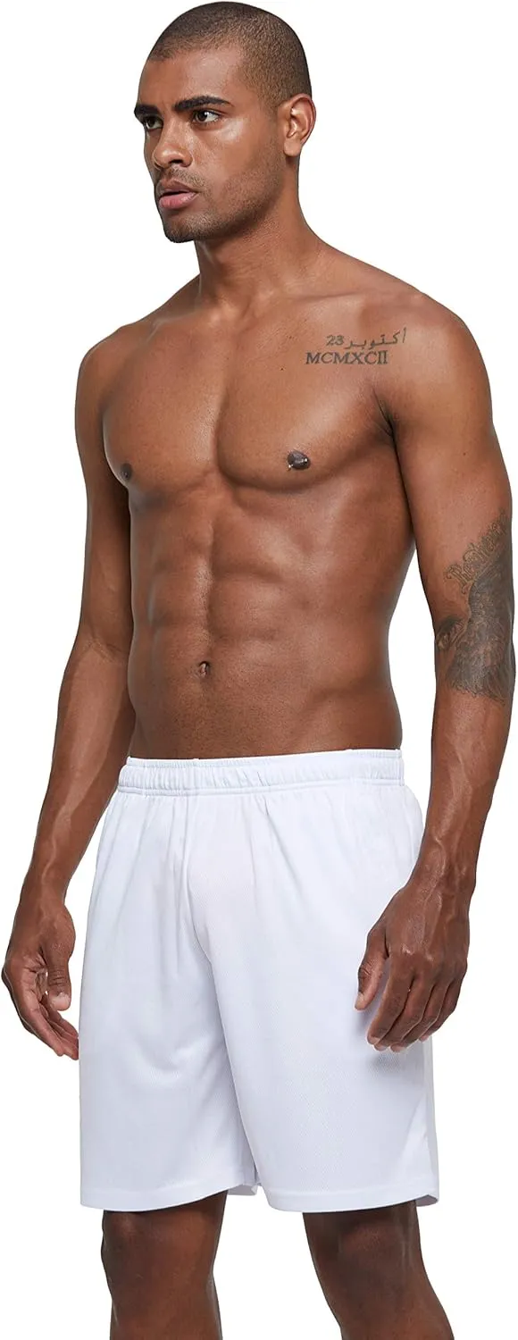 G Gradual Men's Workout Running Shorts Quick Dry Lightweight Gym Shorts with Zip Pockets