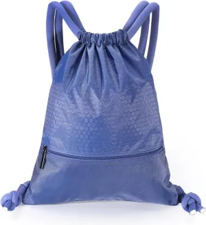 GAENMESH Drawstring Backpack Bag for Sports Lightweight Foldable Gym Bag with Sturdy Draw Cord Shoulder Strap Hiking Travel Camping