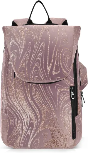 GAIGEO Pink Green Gradient Pickleball Bag, Large Space Pickleball Bags for Women, Durable Polyester, Printing Design
