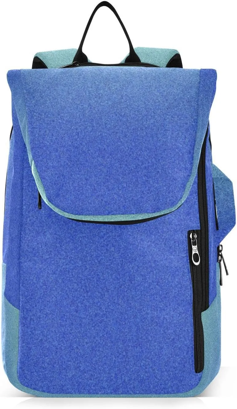 GAIGEO Teal Turquoise Glitter Sparkle Racket Bag, Multilayer Design Pickle Ball Bag, Sports and Daily Use