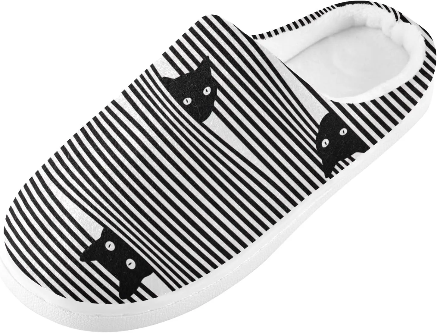 GAIGEO Womens House Slippers Cute Sleeping Pandas, Mens Memory Foam Slippers for Indoor Bedroom, Warm Winter House Shoes