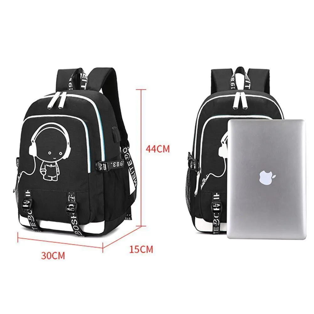 Game Fortnite Luminous USB Student Backpack CSSO086