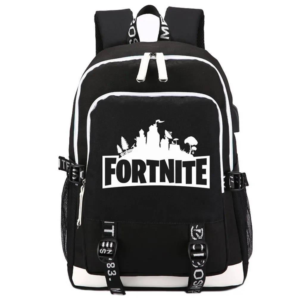 Game Fortnite Luminous USB Student Backpack CSSO086
