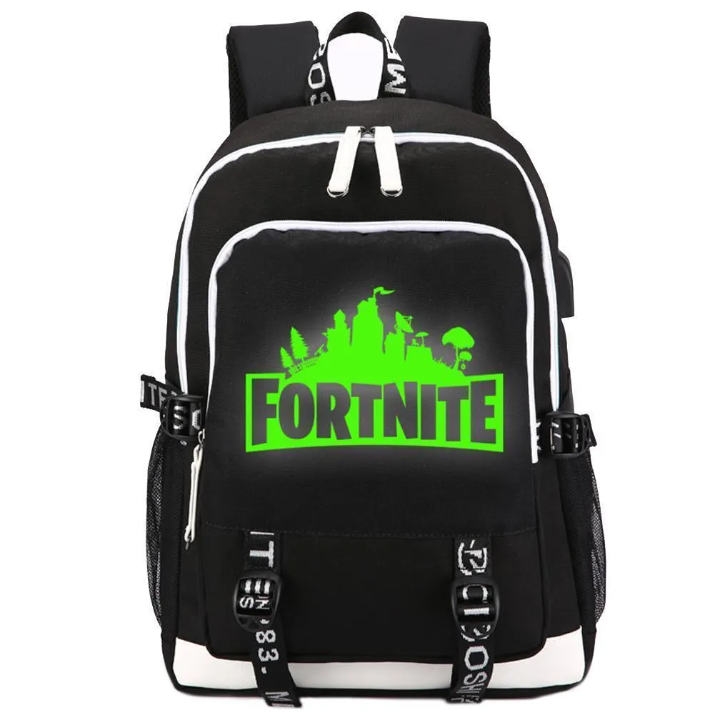 Game Fortnite Luminous USB Student Backpack CSSO086