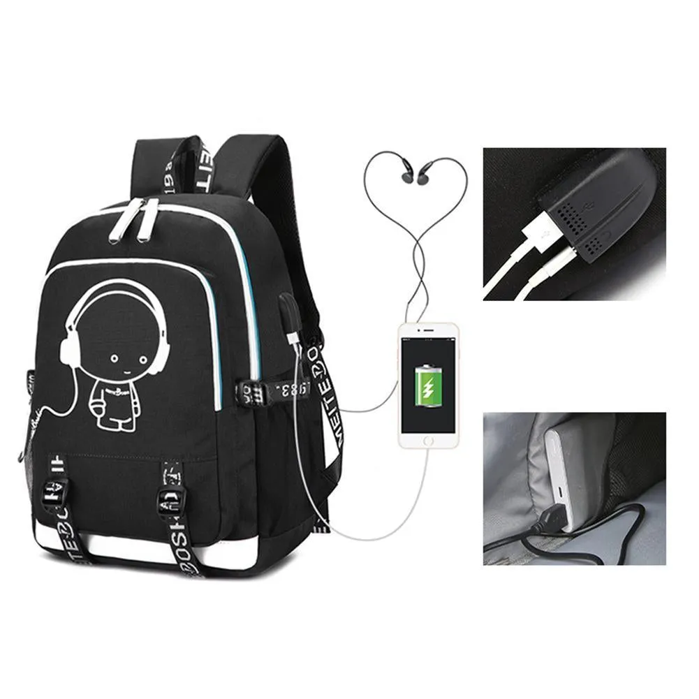 Game Fortnite Luminous USB Student Backpack CSSO086
