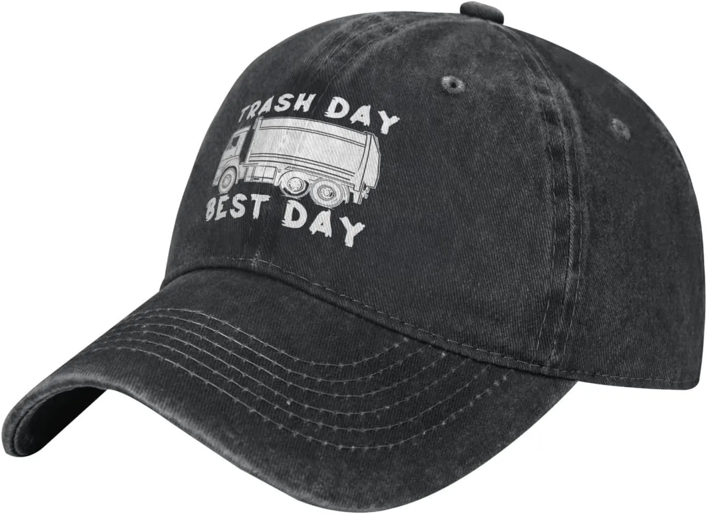 Garbage Day is The Best Day Classic Casquette Cap Lightweight Adjustable Comfortable Breathable Men Women Hat1 Black