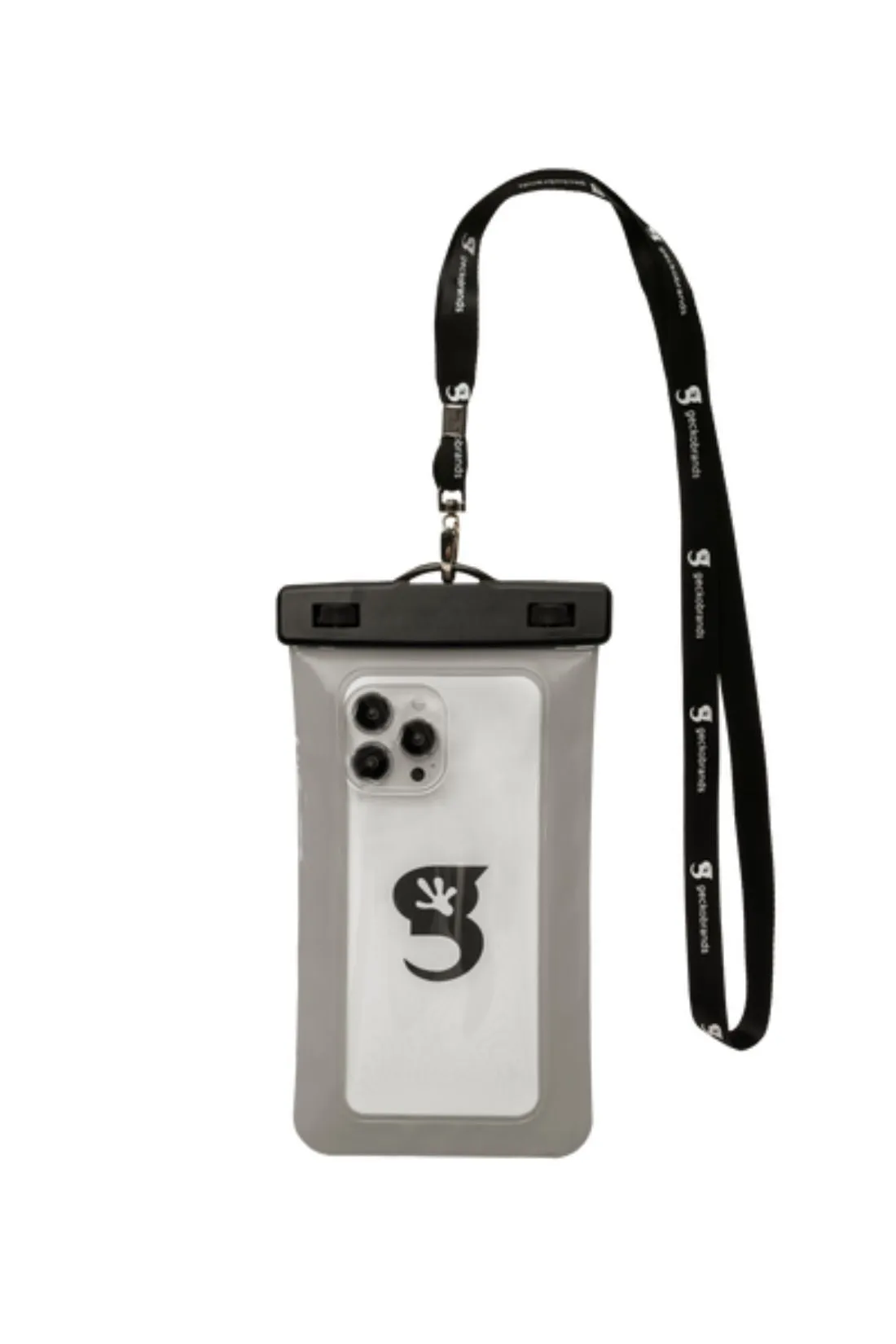 Gecko Grey Waterproof Large Phone Dry Bag
