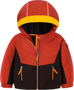 GEMYSE Toddler Boys Jacket Waterproof Baby Kids Windbreaker Jacket Fleece Toddler Coat Spring Fall Outerwear